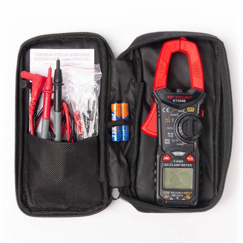 Клещи токовые цифровые "PROLINE" KT 206B КВТ 79130