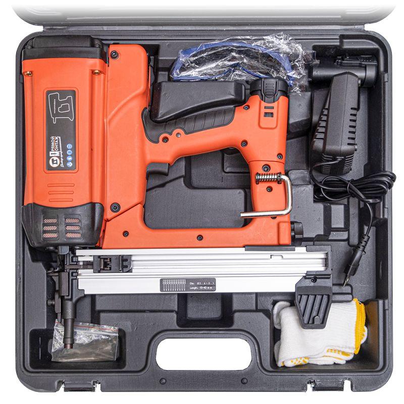 Пистолет газовый монтажный гвоздезабивной 90Дж 7.2В Промрукав PR08.17903