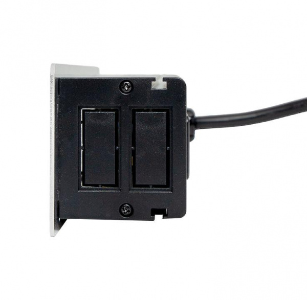 Блок розеточный встраиваемый настольный 10 модулей C-Line EKF cl-vnbin-10-s